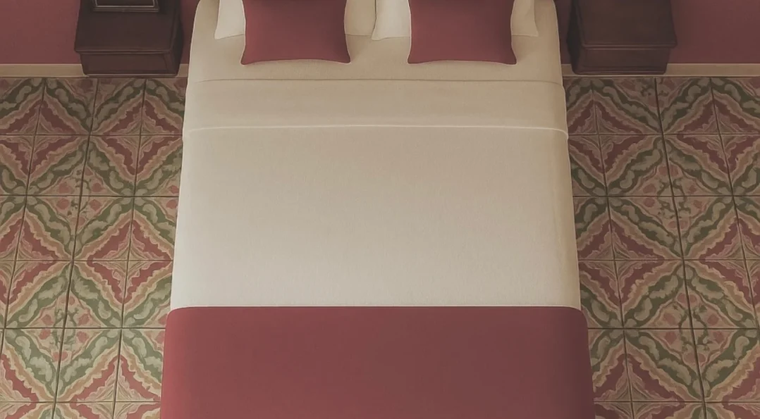 Jugendstil-Doppelzimmer im Hotel Noucentista in Sitges, ruhige Basis für die ISE 2027 in Barcelona