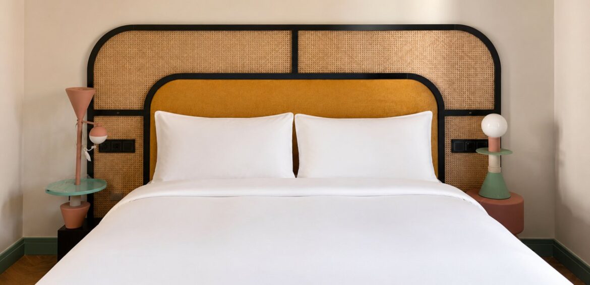 Chambre double lumineuse de Casa Beatas, hotel boutique a Malaga