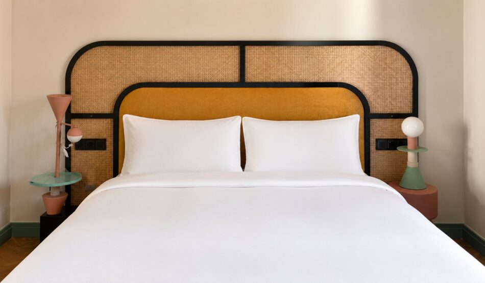Chambre double lumineuse de Casa Beatas, hotel boutique a Malaga