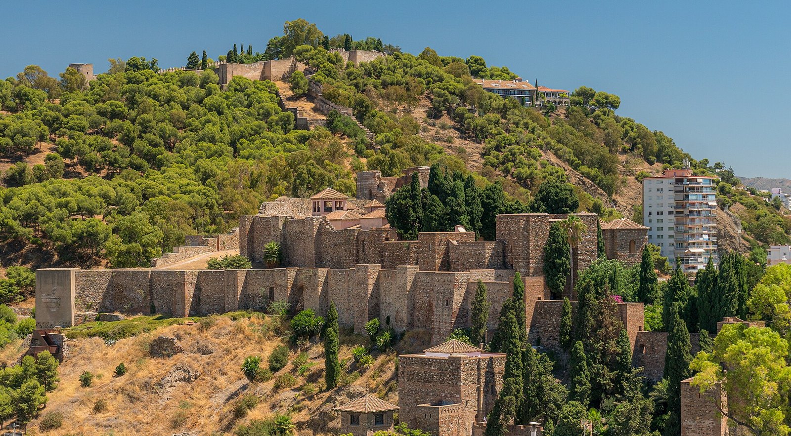 Alcazaba de Malaga, forteresse mauresque sur sa colline au coeur du casco antiguo