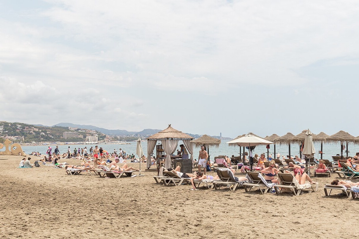 Plage de la Malagueta, la grande plage urbaine de Malaga