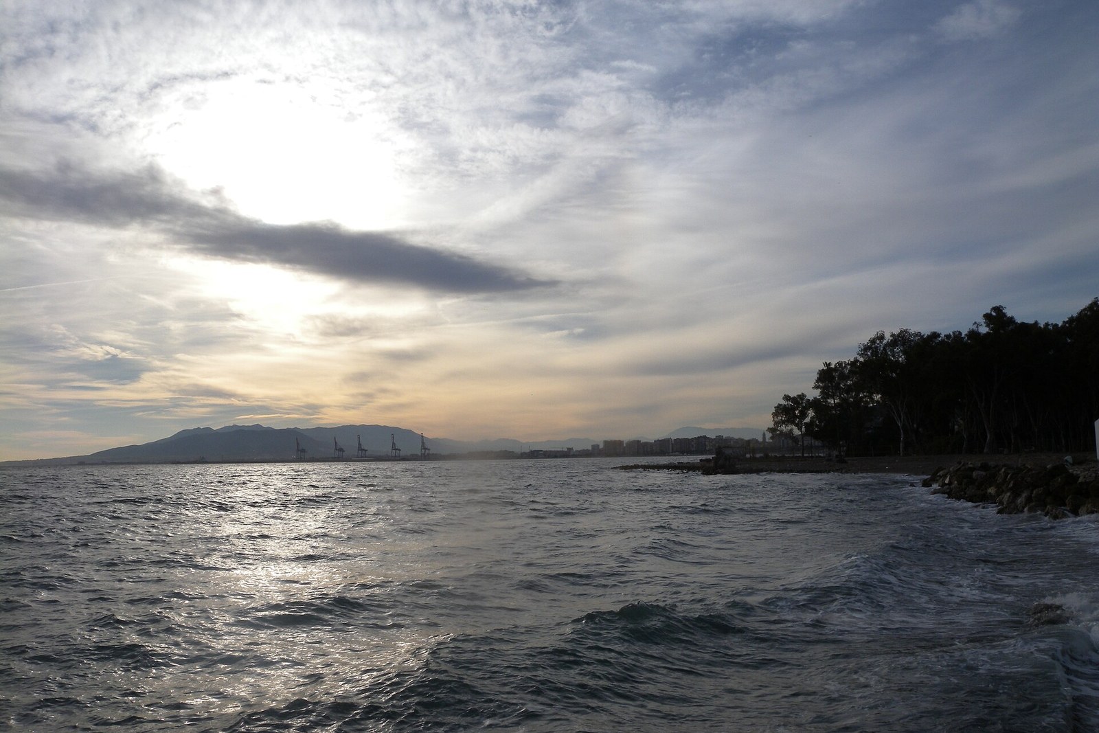Plage de Pedregalejo, ancien quartier de pecheurs de Malaga