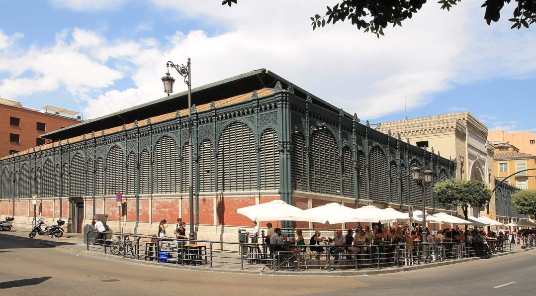 Marche de Atarazanas a Malaga, halle en fer du centre historique