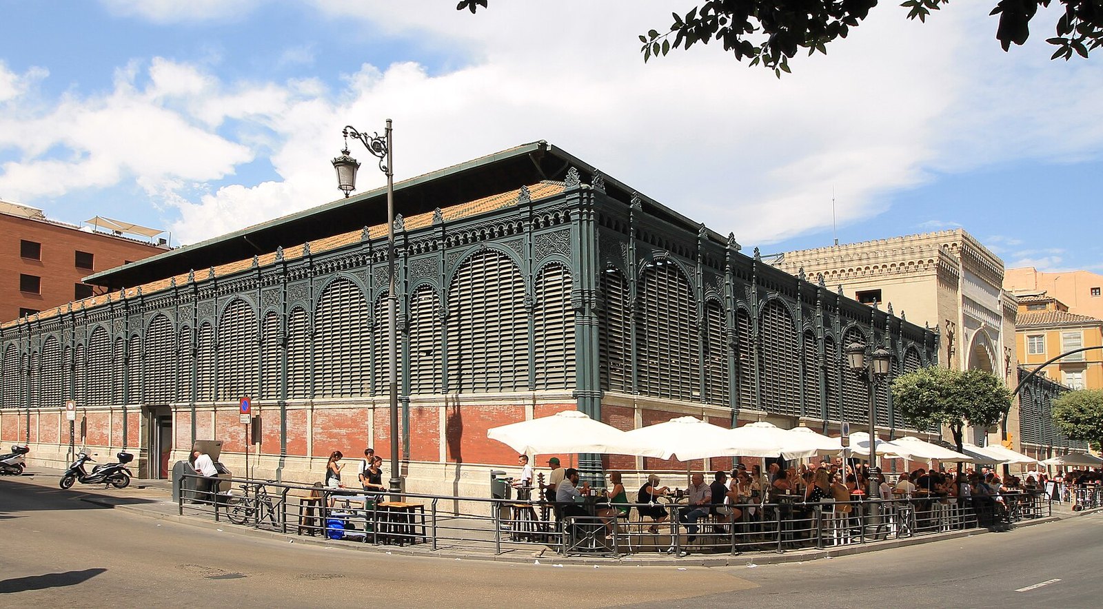 Marche de Atarazanas a Malaga, halle en fer du centre historique